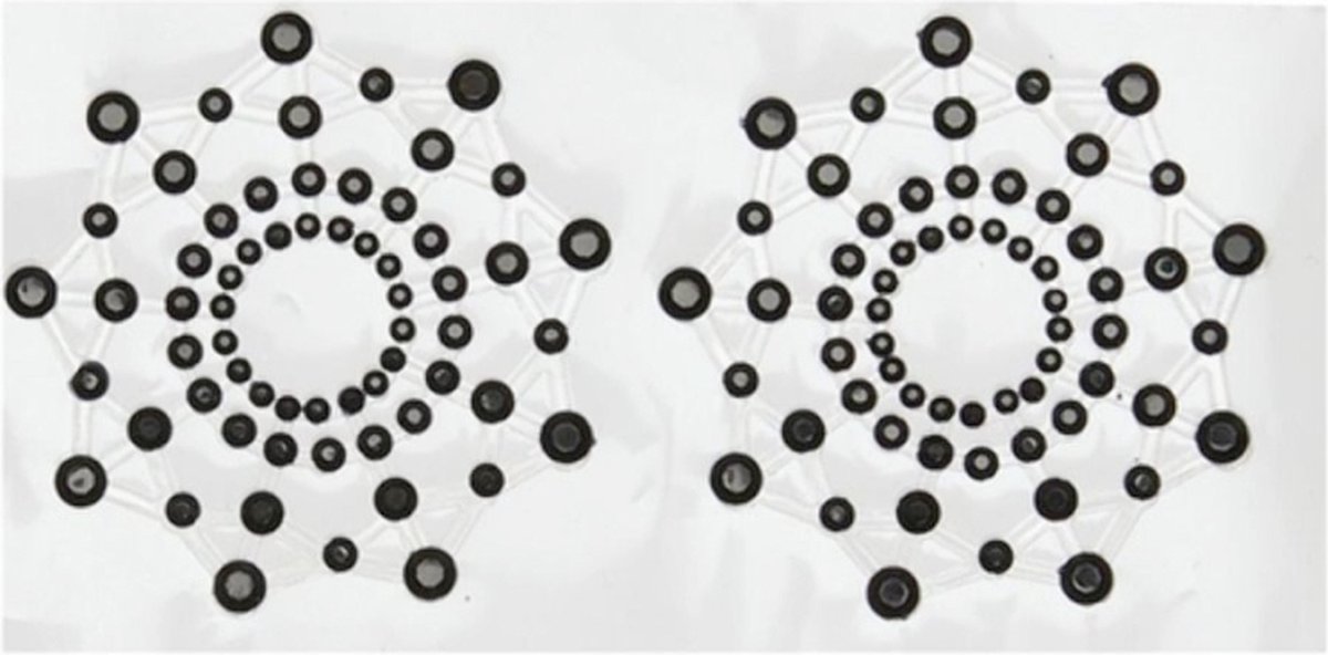Goedkoopste Fever - Gem Nipple Cover Pasties - Zwart