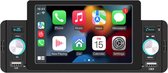 YSM All In One Sound - Autoradio - 1Din - Touchscreen Scherm - 5 Inch - CarPlay - Android Auto - MirrorLink - Bluetooth - Handsfree - Usb