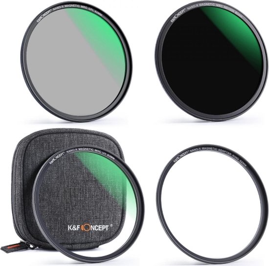 K&F Concept Magnétique Filtre Ensemble 3x 77mm ND1000 / CPL / UV + Neuf (275415