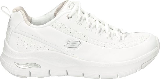 Skechers Arch Fit - Citi Drive Dames Sneakers - White/Silver - Maat 40