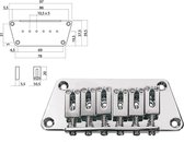 Gitaar brug-staartstuk Boston B-1540-C Stallion chroom