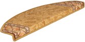 Floordirekt Trapmat - Rügen - Zelfklevend - Halfrond - Beige - 23,5 x 65 cm