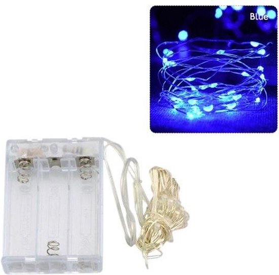 LED kerstverlichting Blauw op Batterij