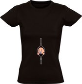 Baby rits Dames T-shirt | moeder | zwanger | grappig | Zwart