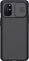 Nillkin Hoesje Geschikt voor OnePlus 8T - Nillkin CamShield Case - Zwart