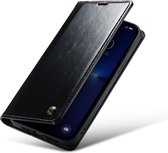 CaseMe - Telefoonhoesje geschikt voor Apple iPhone 13 Pro Max - Flip Wallet Case - Magneetsluiting - Zwart