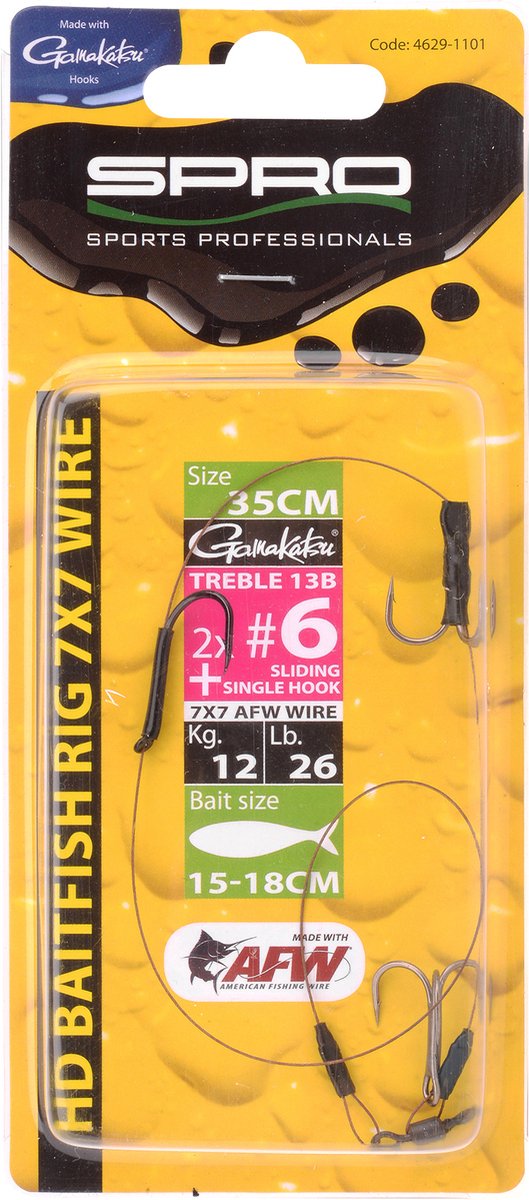 Heavy Duty Baitfish Rig 2XD 1XSH 7x7 SPRO van Spro — afbeelding 2