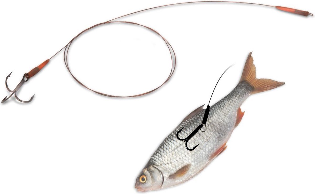 Float Rig Camo Leader Quantum Mr. Pike - 6 - Doodaas Onderlijn - Doodaas Dreg - Onderlijn Snoek - Onderlijn Snoekbaars