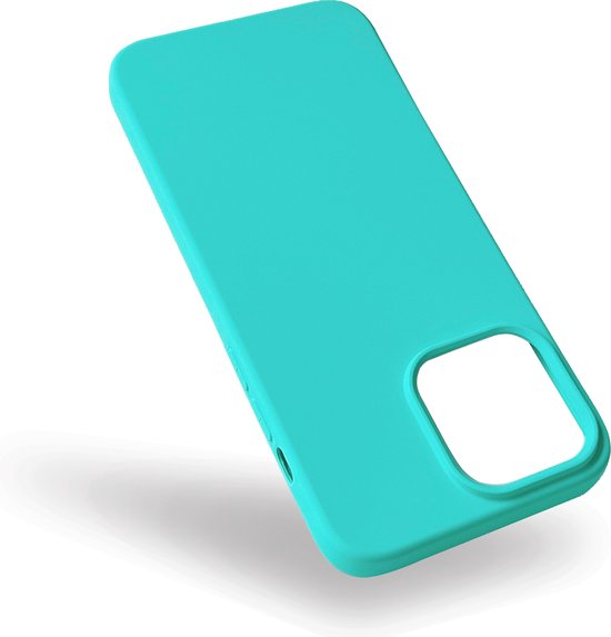 Apple iPhone 14 Pro Max Case Turquoise - Coque arrière en Siliconen Extra ferme