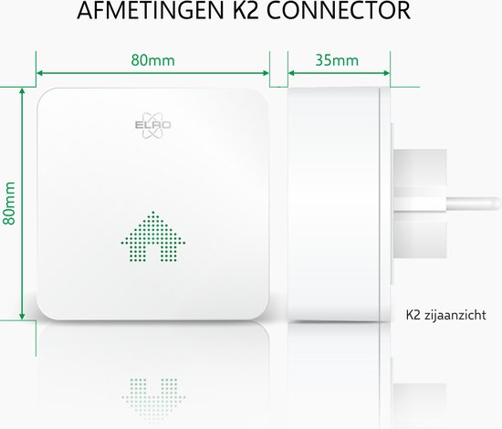 ELRO Connects SF500S Slimme Rookmelder Kit - Complete Set met K2 Wifi Connector en 3x Draadloos Koppelbare Rookmelder - Met gratis App