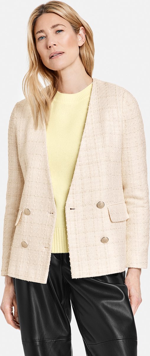 GERRY WEBER Dames Blazer met structuur Shell-46