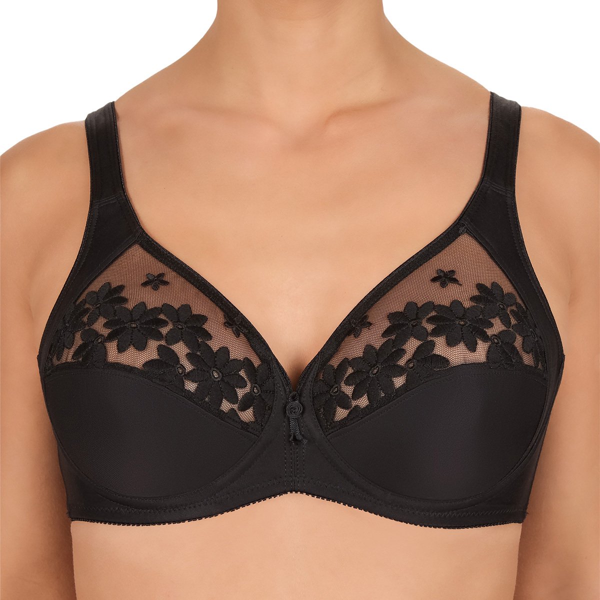 Felina beugel-bh Swiss Broderie zwart