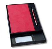 Notitieboek - Notebook Geschenkset - Creatief Rood Dagboek - Eenvoudige Persoonlijkheid Multifunctionele Draagbare Notebook Cadeauset - 224 Pagina's
