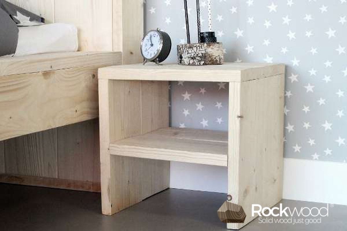 Rockwood® Nachtkastje Steigerhout grey wash