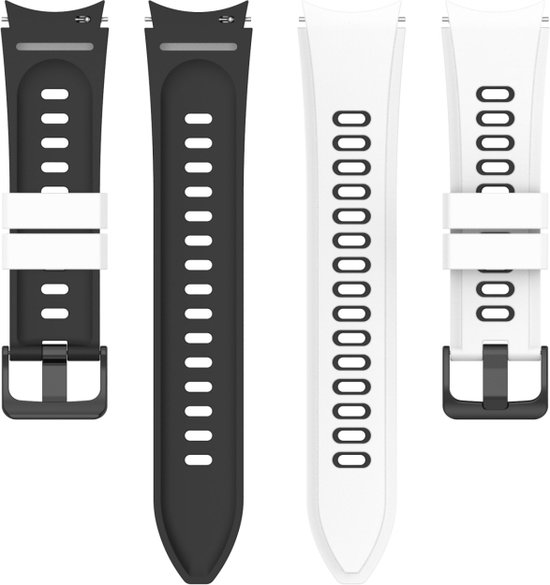 Siliconen bandje geschikt voor Samsung Galaxy Watch 4/Watch 4 Classic