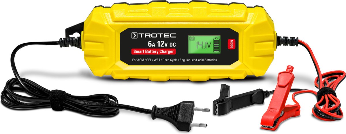 TROTEC Chargeur de batterie PBCS 6A charge de batterie voiture