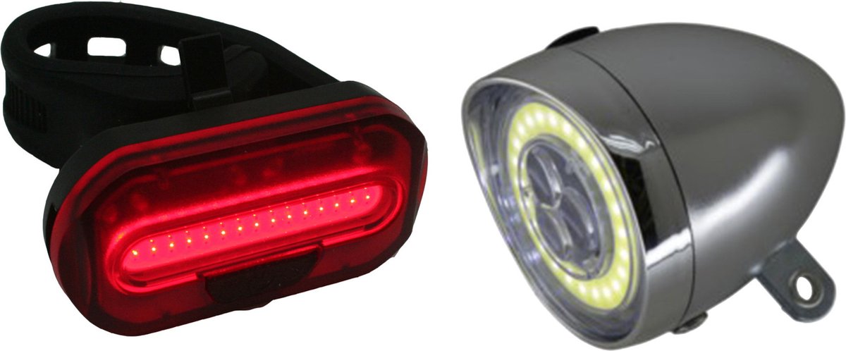Benson Fietsverlichting set - voor/achterlicht fiets - LED