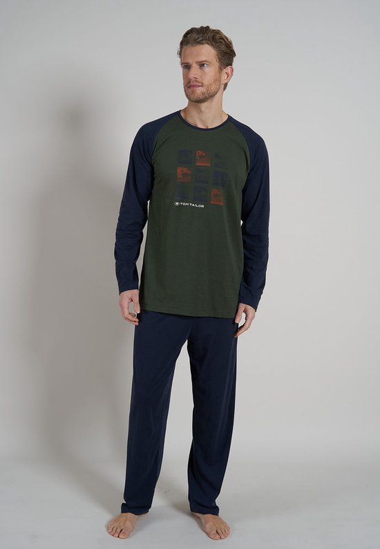 Tom Tailor Pure Cotton Heren Pyjamaset -Groen - Maat XL