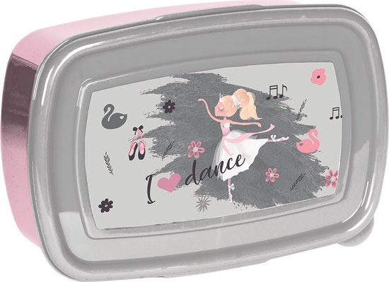 Ballerina I love dance - Boîte à lunch - 18 x 12 x 6 cm - Multi