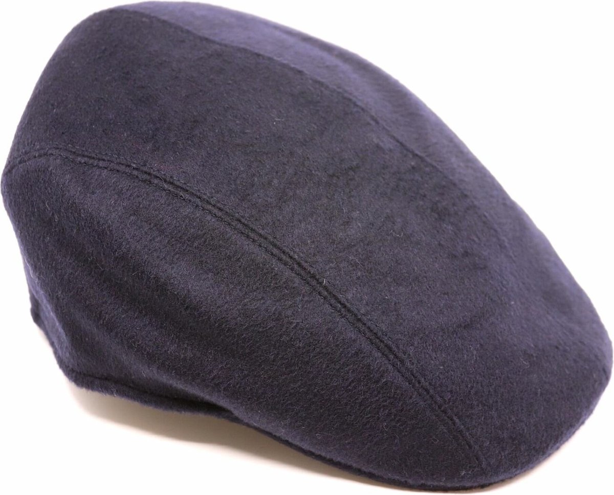 Portaluri Flat Cap 'Split' Wol Blauw maat 60