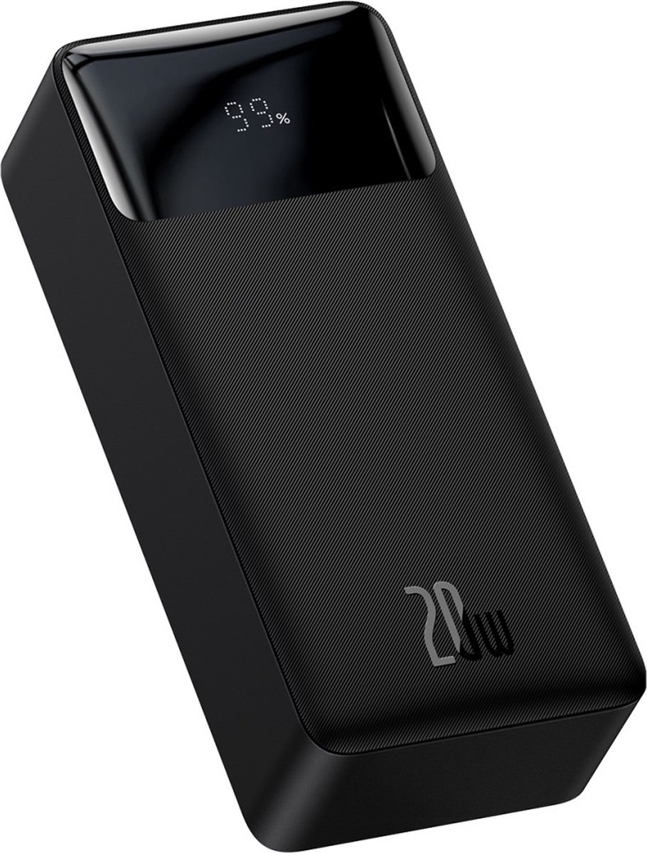 Baseus 20W Digital Display Power Bank 30.000 mAh Zwart