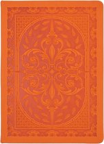 Victoria's Journals - Notitieboek A5 - Old Book Journal - Vintage - Premium Vegan Leer Hardcover - 320 Pagina's Premium Papier (Oranje)