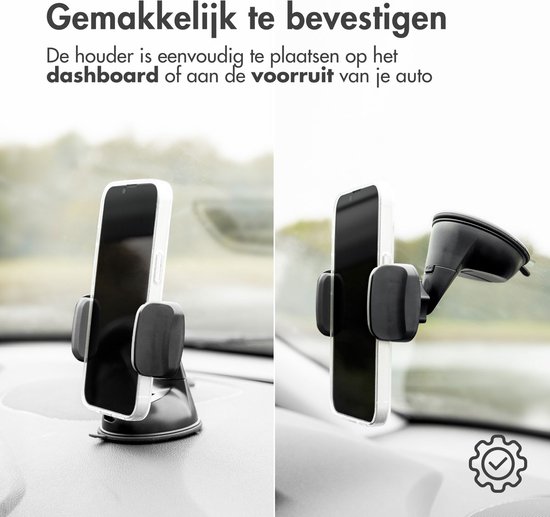 iMoshion Support de téléphone pour voiture pour Samsung Galaxy S21 -  Réglable - Universel - Grille de ventilation - Noir