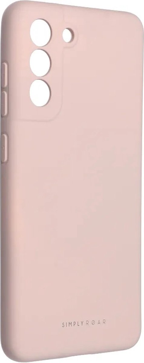 Roar Space Siliconen Back Cover hoesje Samsung Galaxy S21 FE - Roze
