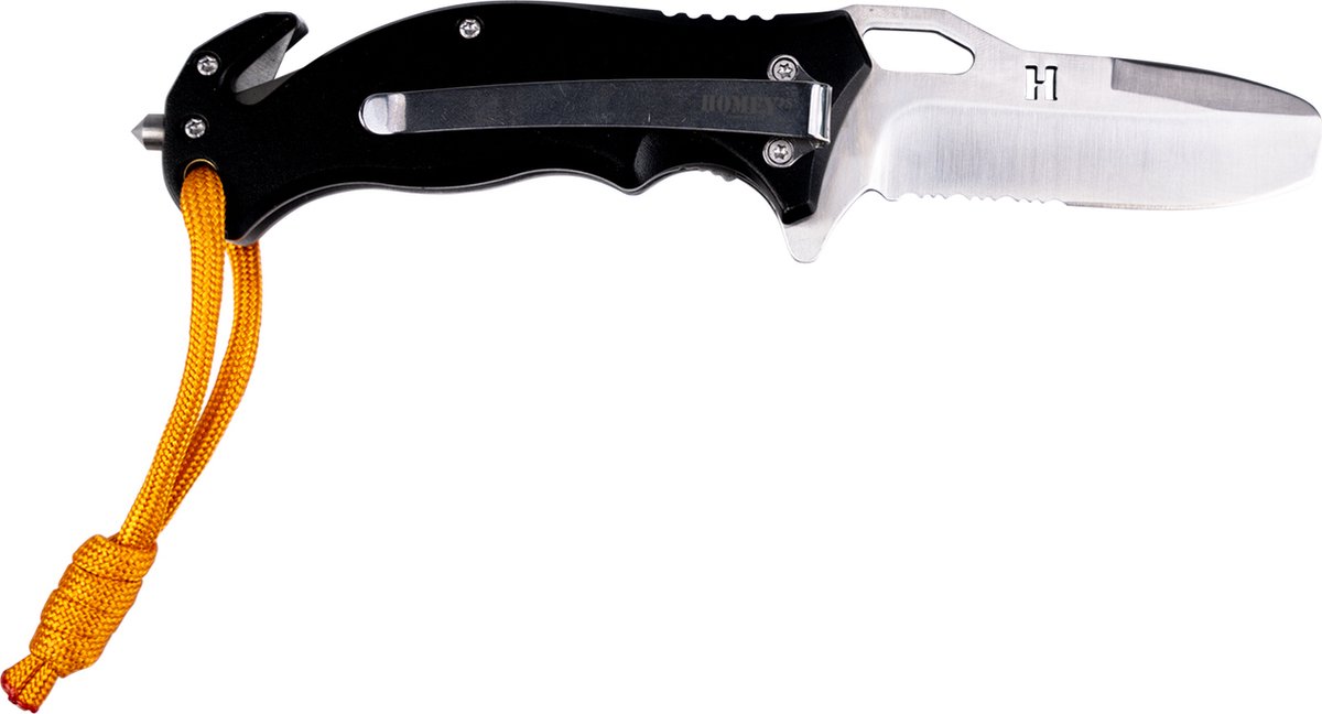 Homey's Laura zakmes - 18cm - RVS/aluminium - on the road - 4 functies