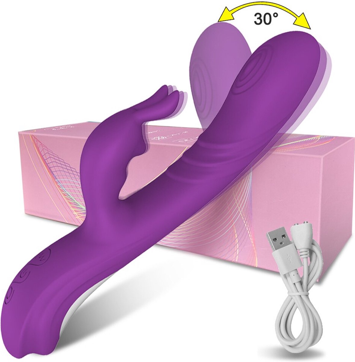 Goedkoopste Dildo - Pro - Dildo - Lucht Vibratie - Clitoris - Dildo Vibrator - Dildo's - Vrouwen - Vagina - Dildo Zuignap - Oplaadbaar - Clitoris Stimulatie - Dubbele Dildo - Konijn