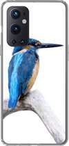 Geschikt voor OnePlus 9 Pro hoesje - IJsvogel - Tak - Snavel - Siliconen Telefoonhoesje
