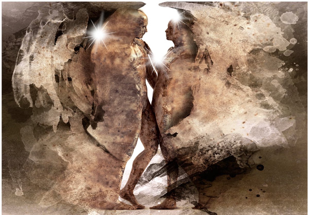 Fotobehangkoning - Behang - Vliesbehang - Fotobehang - Hidden Love - Kunst - Art - 400 x 280 cm