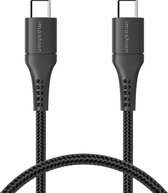iMoshion USB C naar USB C Kabel - 0.5 meter - Snellader & Datasynchronisatie - Oplaadkabel - Stevig gevlochten materiaal - Zwart