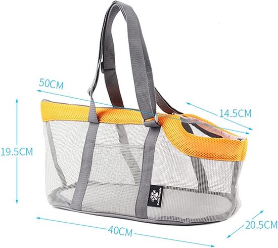 Grijze Tweed honden draagtas - Luxe honden draagtas