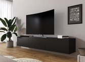Meubella - TV-Meubel Bonzo - Mat Zwart - 180 cm