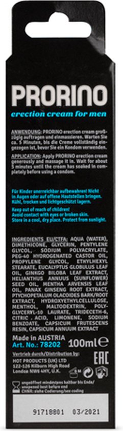 Erectie Crème - 100 ml | bol