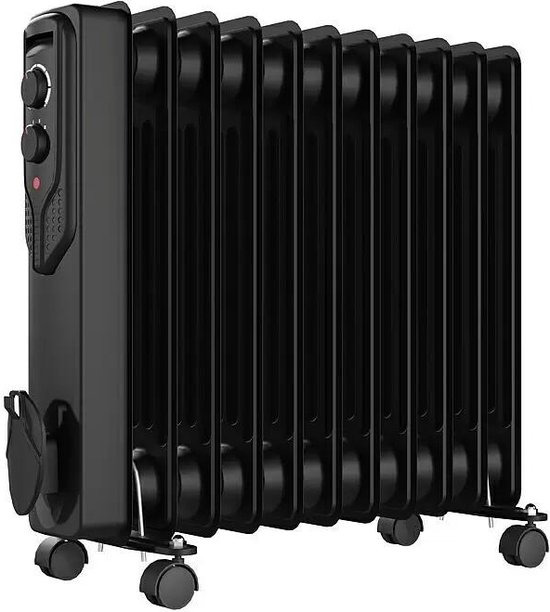Olieradiator - Verwarmingstoestel van 2500W - Zwart - Energiebesparend