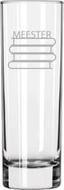 Verre highball gravé 22cl Master avec livres