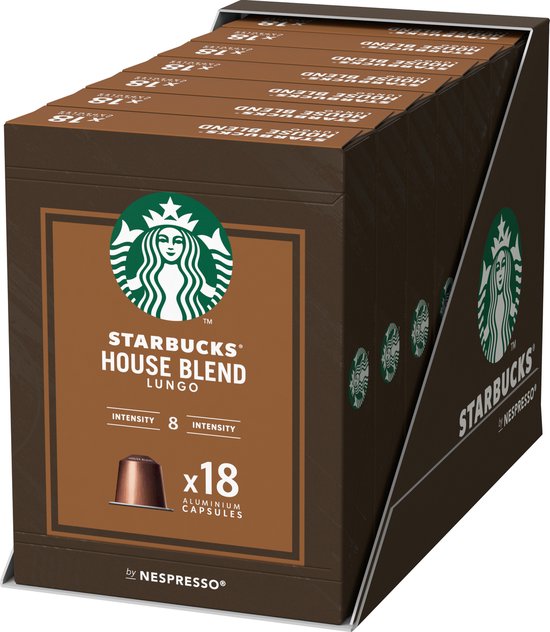 Starbucks by Nespresso capsules Medium House Blend - 7 doosjes à 18 koffiecups