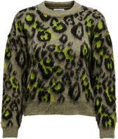 ONLY ONLASHLEY L/S ANIMAL PULLOVER KNT Dames Trui - Maat S