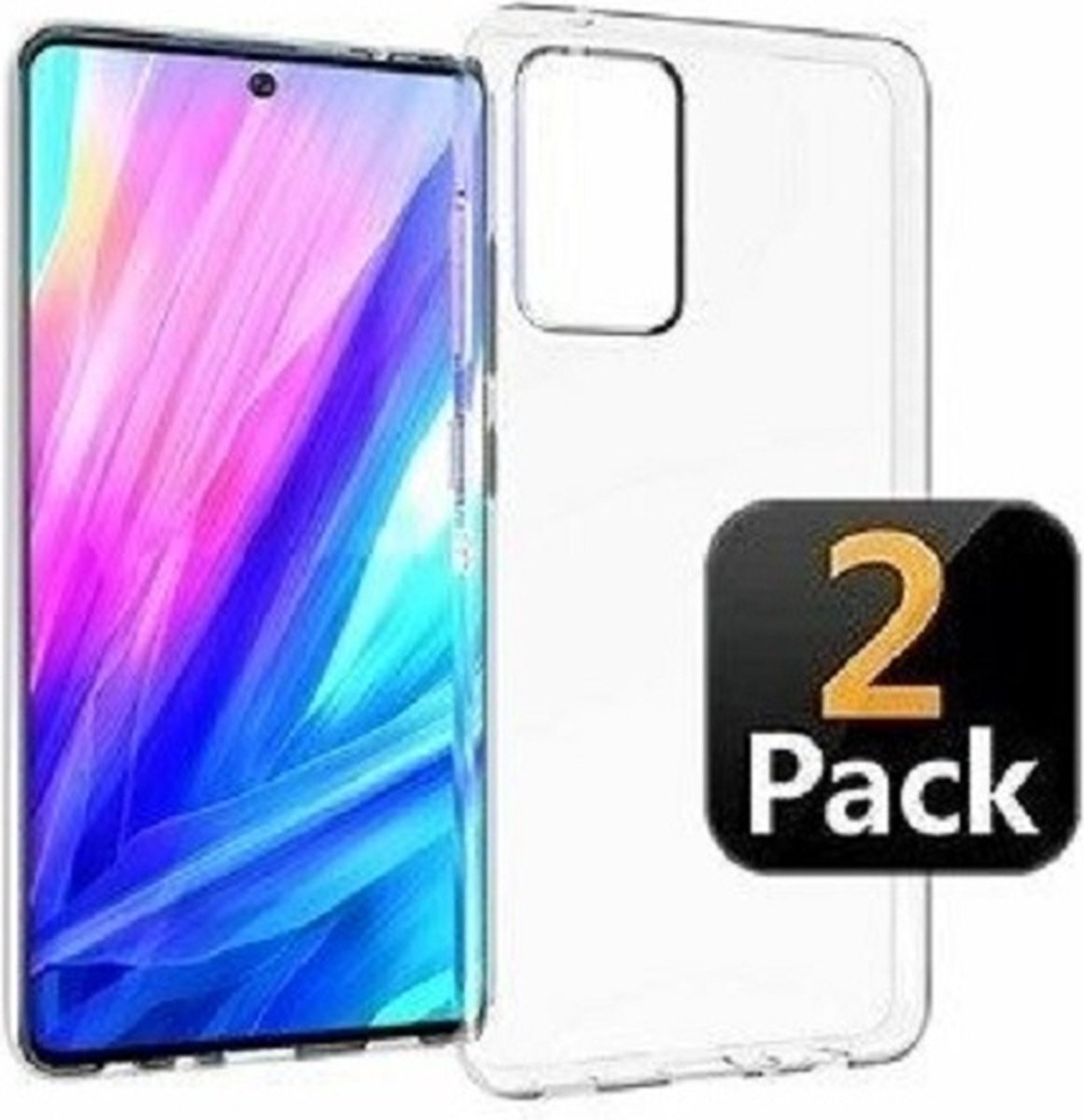 Samsung A52 4G Hoesje Siliconen TPU Transparant 2x