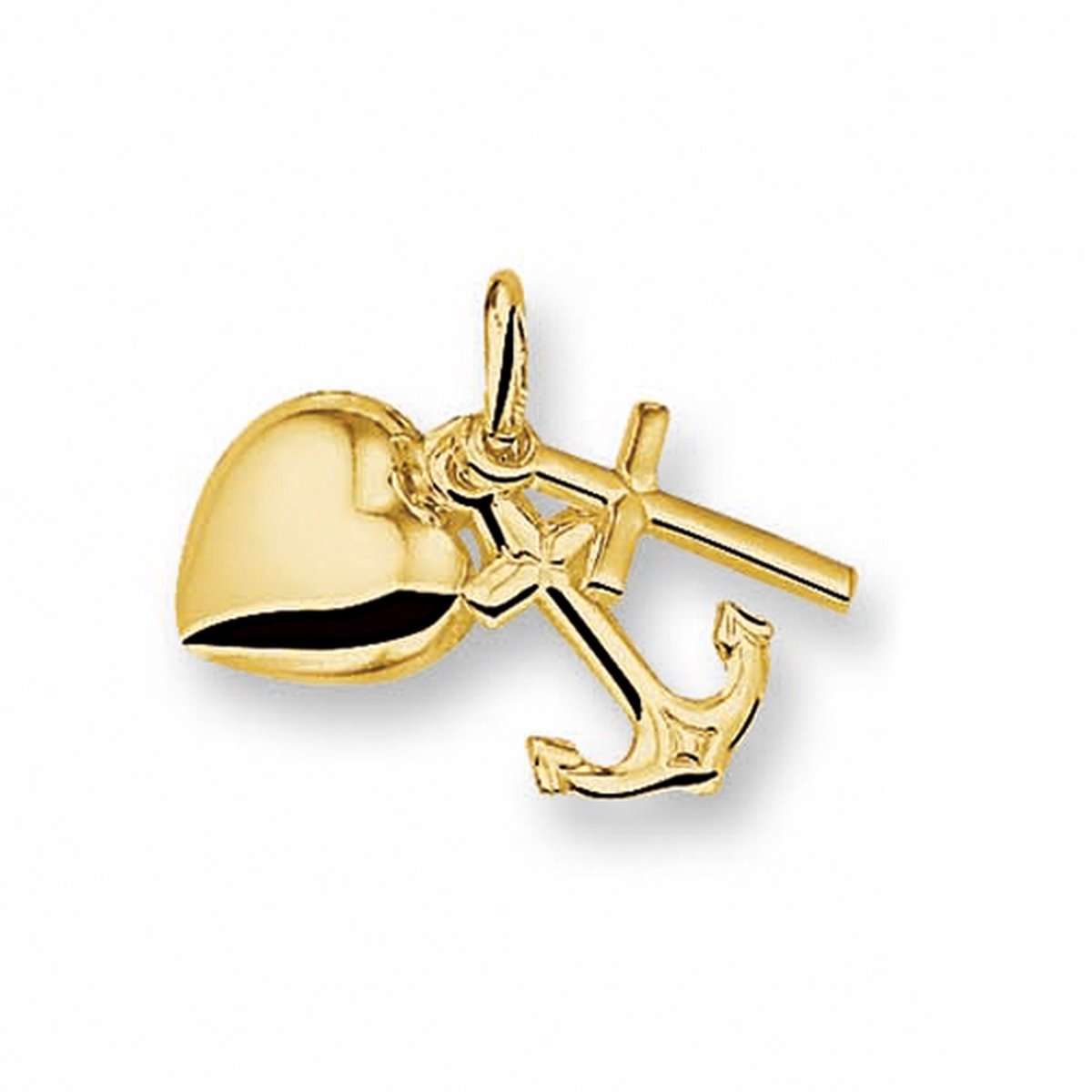 Trendjuwelier huiscollectie 4005592 Gouden bedel Hoop geloof en liefde