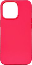 Casemania Hoesje Geschikt voor Apple iPhone 13 Pro Neon Roze - Extra Stevig Siliconen Back Cover