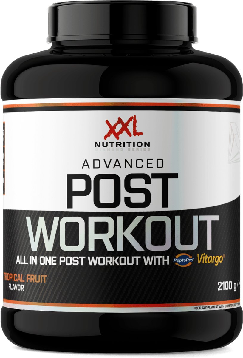 Goedkoopste XXL Nutrition - Advanced Post Workout - Spierherstel Shake, Melkeiwit (Caseïne) - Tropical Fruit - 2100 Gram
