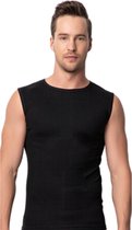 3 Stuks DONEX® Mouwloos A-Shirt - O Hals - 100% Katoen - Zwart - Maat S