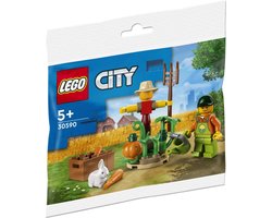 foto van LEGO City Boer met vogelverschrikker, konijn en pompoen - 30590 - polybag