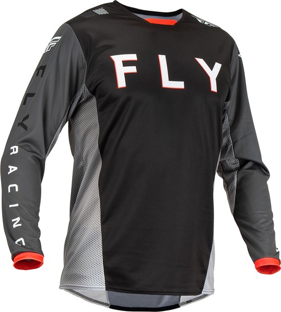 Fly Racing MX Jersey Kinetic Kore Black Grey - Maat XXL | bol.com