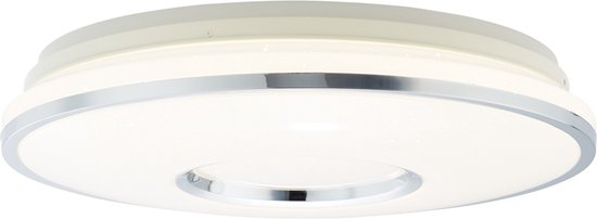 BRILLIANT lampe Visitation plafonnier LED blanc-argent 49cm | 1x LED 32W intégrée, (3125lm, 3000-6000K) | Échelle de A ++ à E. | Dimmable à l'infini