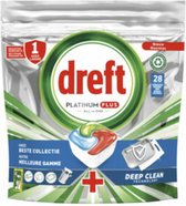 Dreft Platinum Plus All In One Vaatwastabletten Deep Clean 25 stuks