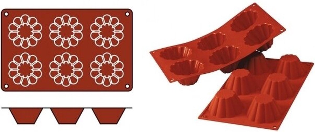 Bakmat Briochette (Cap.06St.) - SiliconFlex 070074
